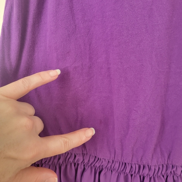 Benetton Tween Dress Size 10/11 Purple - Picture 13 of 13